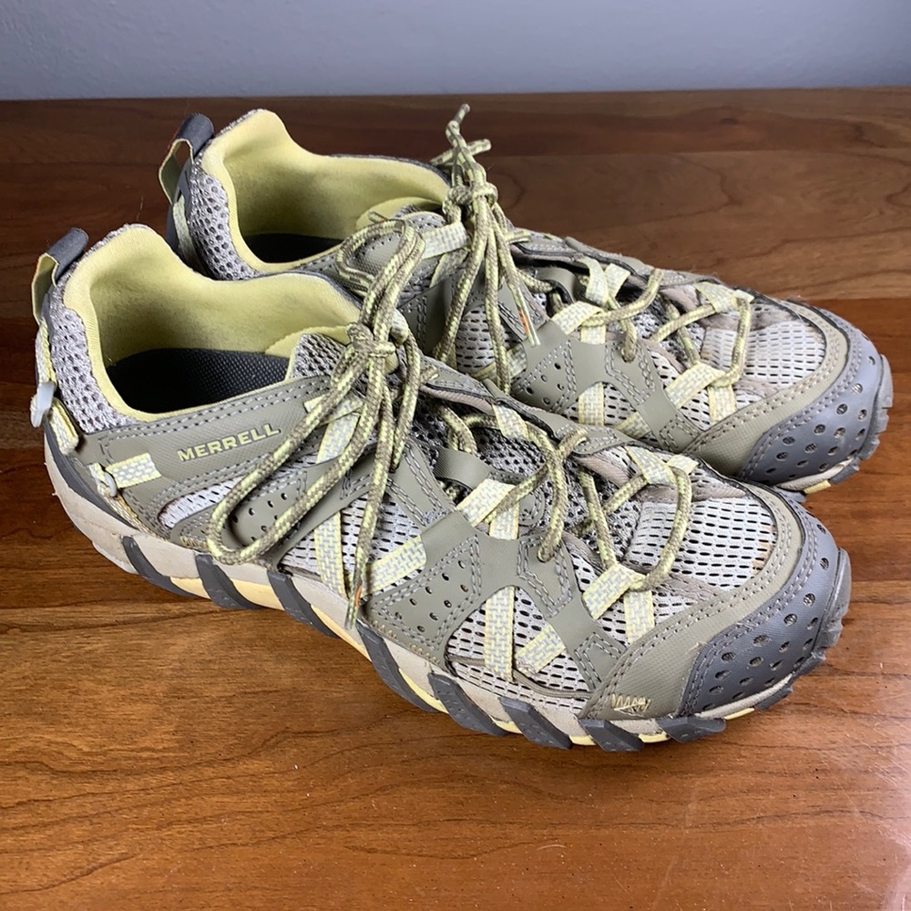 Merrell Women's Gray and Tan Hiking Shoes